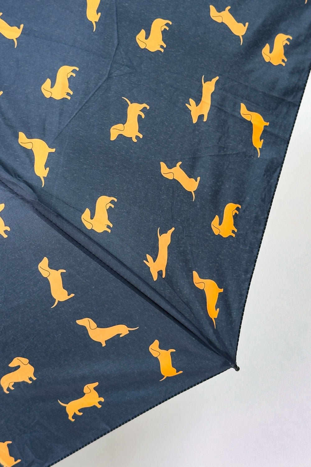 Detalle Abierto Paraguas Teckel Negro Cristina Oria 