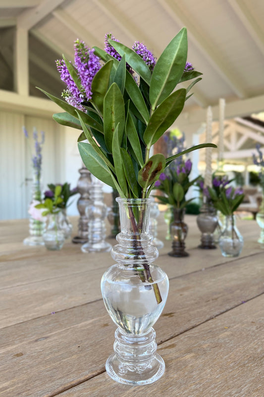 Grand vase en verre transparent design Venise