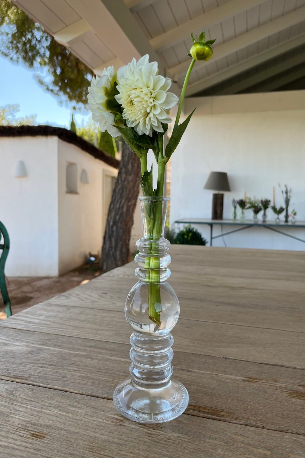 Florero De Cristal Con Diseño Florencia Transparente Pequeño Liso