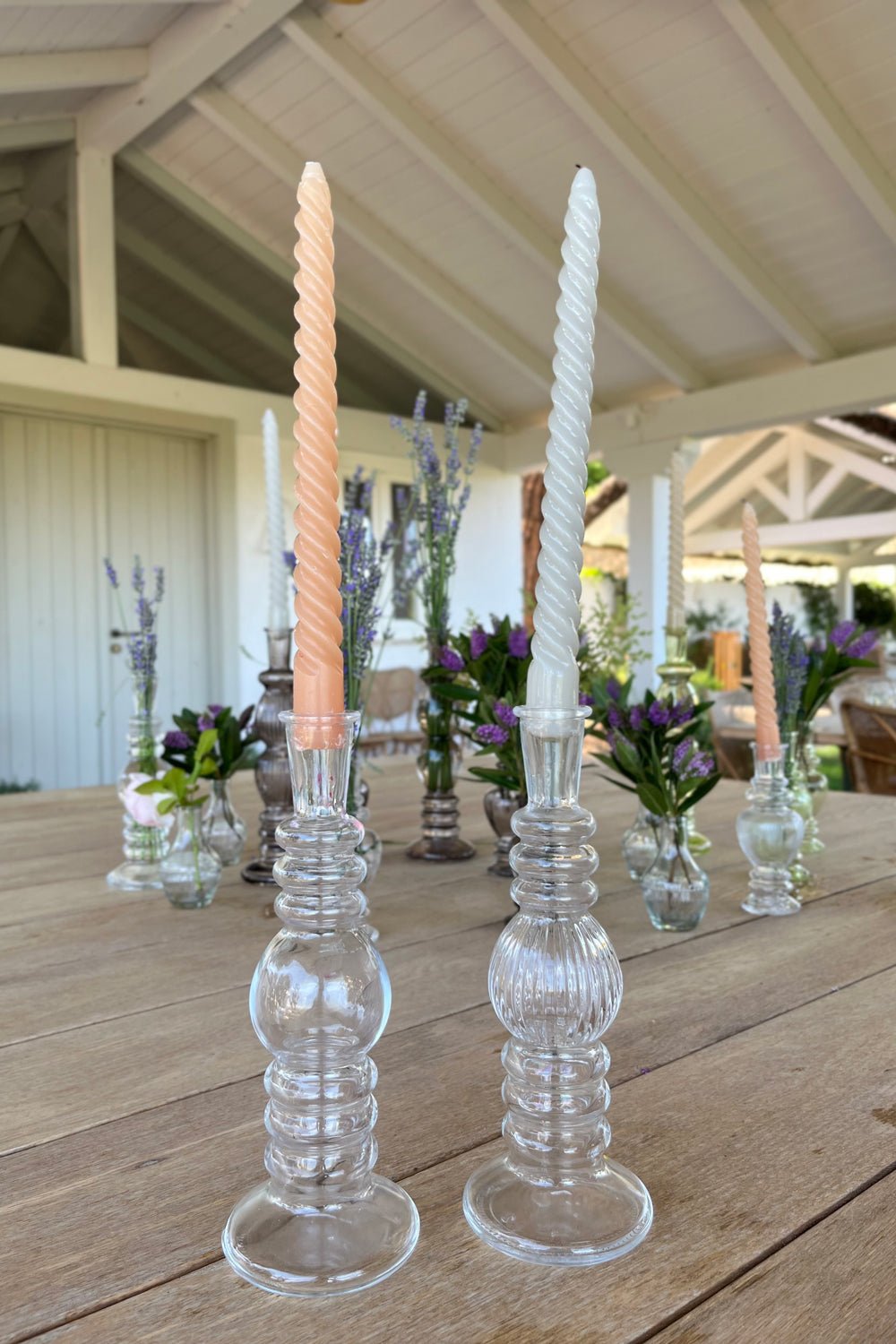 Florero De Cristal Con Diseño Florencia Transparente Pequeño