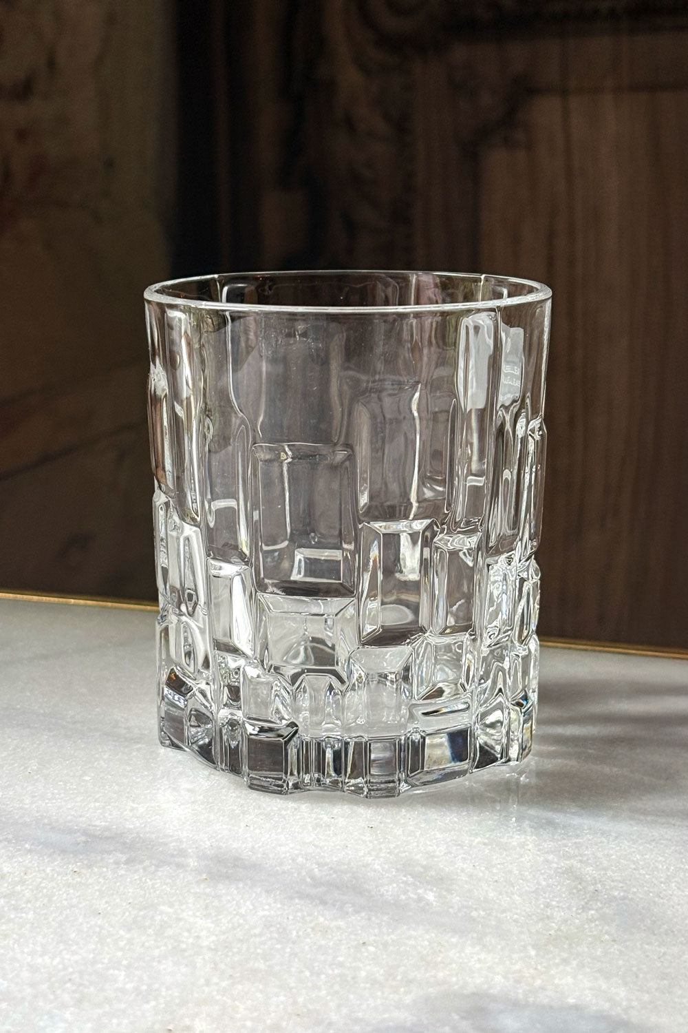 Detalle Vaso Bajo Cristalería De 24 Piezas Diseño Glacial Cristina Oria 