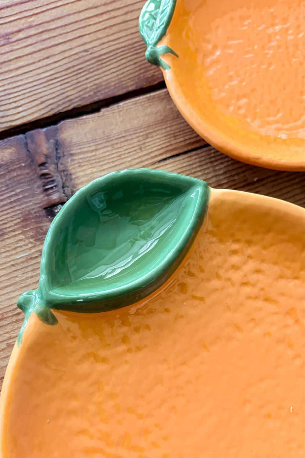 Detalles Plato De Cerámica Diseño Naranja Grande Cristina Oria