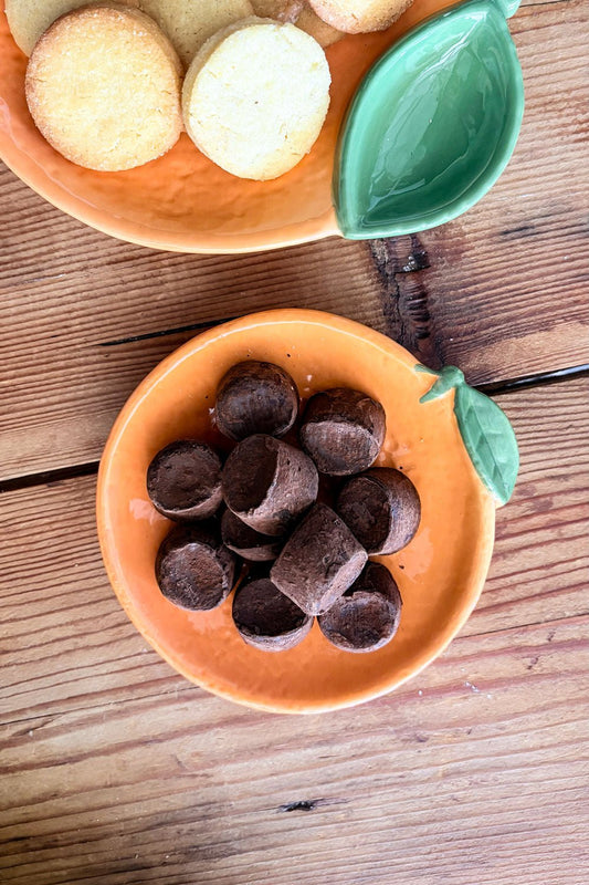 Plato De Cerámica Diseño Naranja Cristina Oria