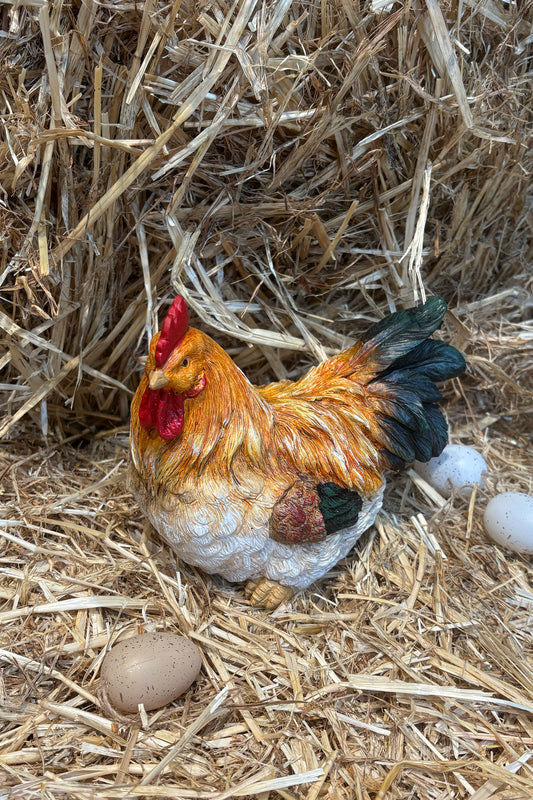 Detalles Figura Decorativa Gallinas Rústicas Cristina Oria