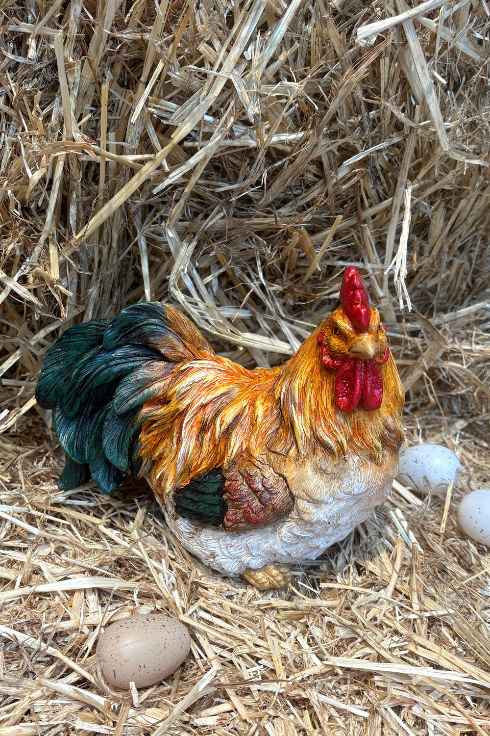 Figura Decorativa Gallinas Rústicas Cristina Oria