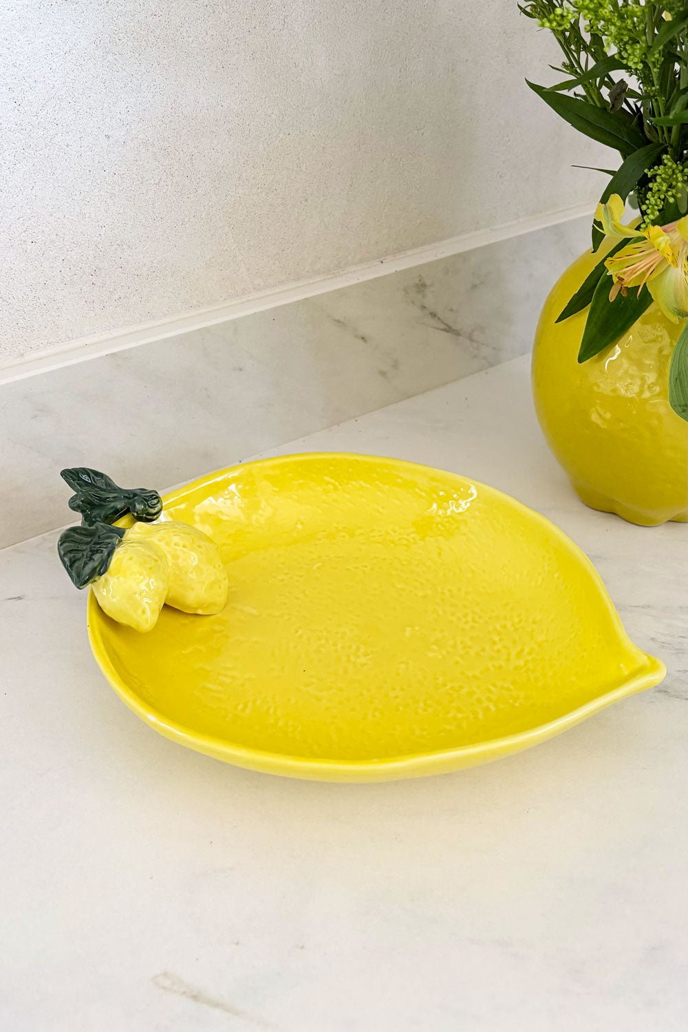 Dos Limones Plato Diseño Limón Grande Cristina Oria