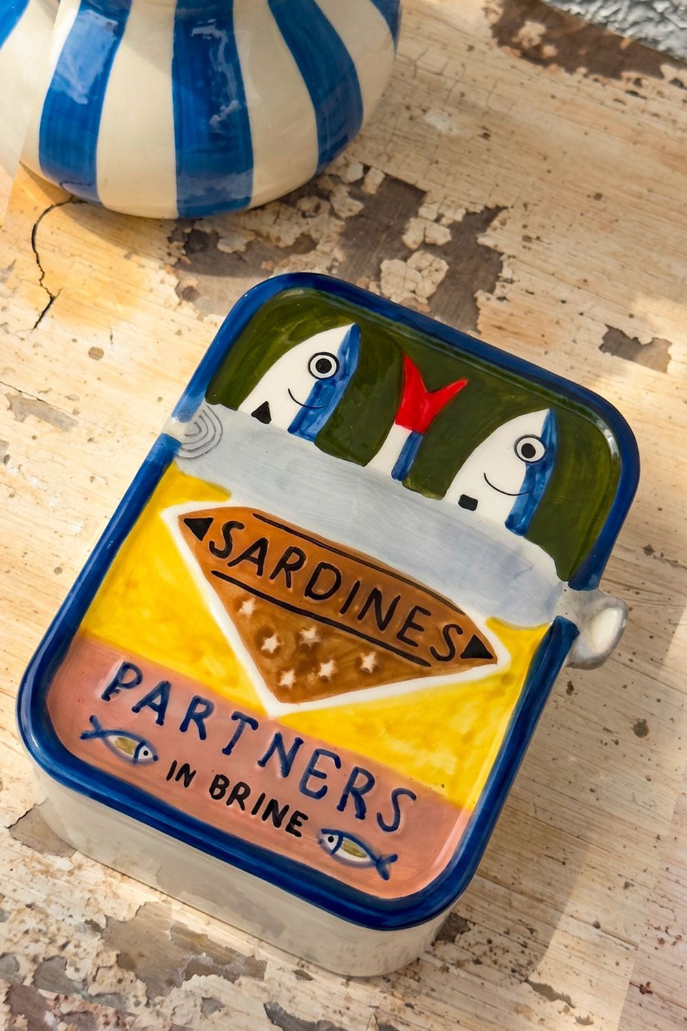Recipiente Con Tapa Diseño Lata De Sardinas