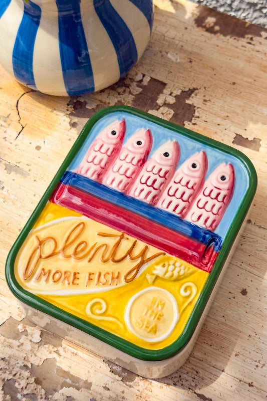 Recipiente Con Tapa Diseño Lata De Sardinas