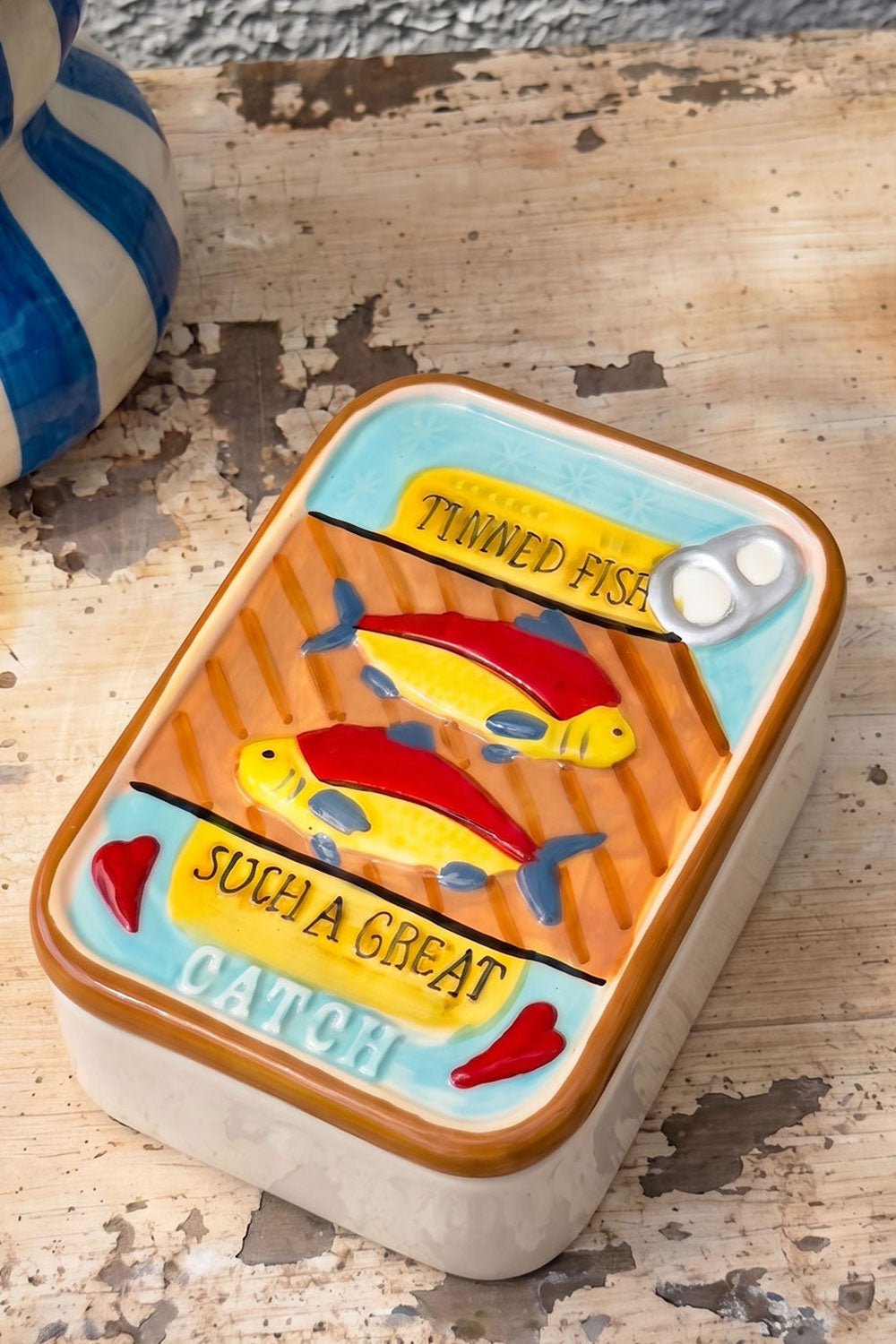 Recipiente Con Tapa Diseño Lata De Sardinas
