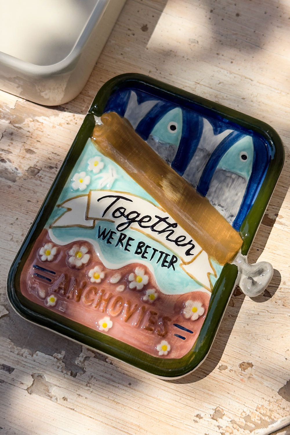Anchoas Recipiente Con Tapa Diseño Lata De Sardinas Cristina Oria