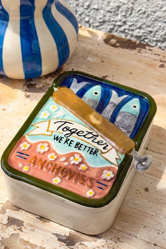 Recipiente Con Tapa Diseño Lata De Sardinas