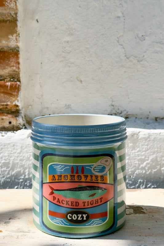 Recipiente Con Tapa Diseño Sardinas