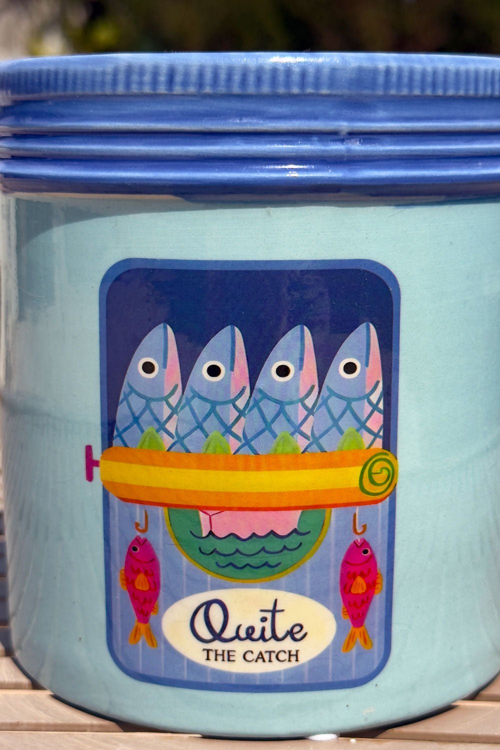 Pez Recipiente Con Tapa Diseño Sardinas Grande Cristina Oria