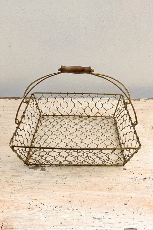 Cesto de compras dourado 30 x 30 CO