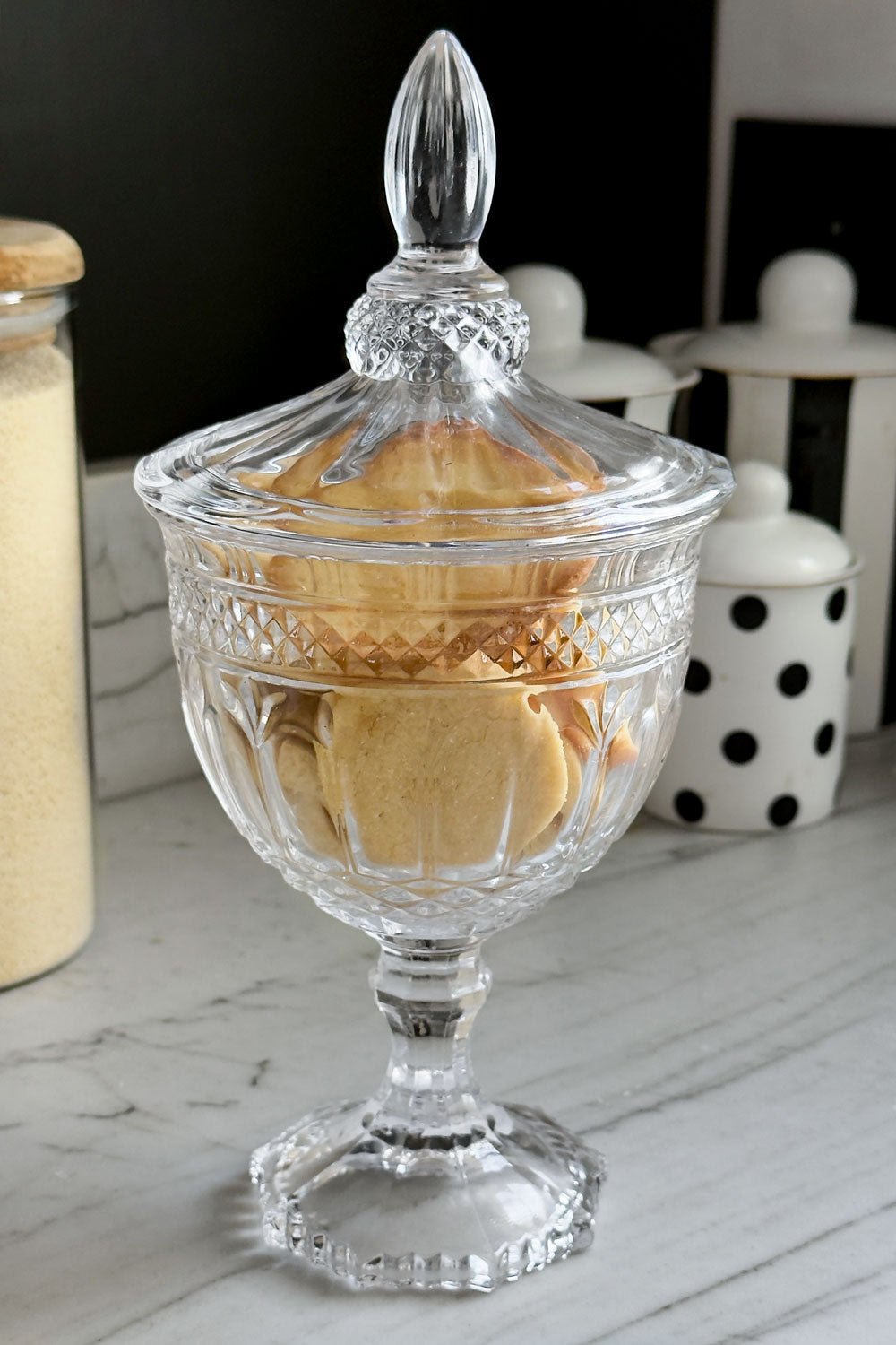 Jarrón De Cristal Con Tapa Paula 24 Cm Cristina Oria 