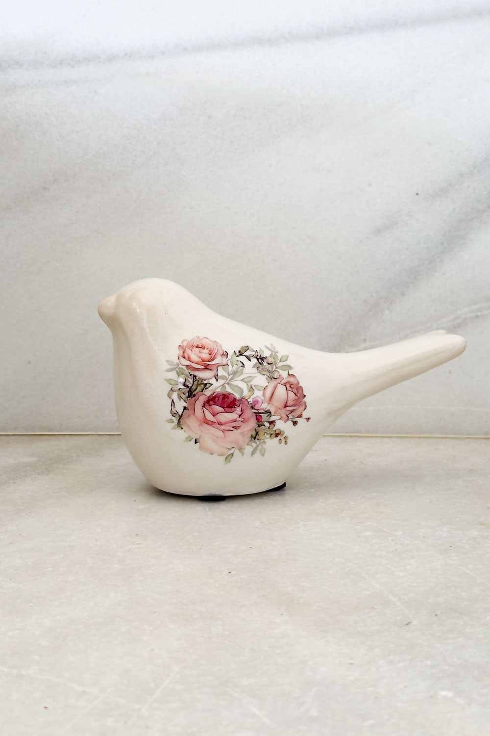 Detalle Adorno Pájaro Diseño Rosas Cristina Oria 
