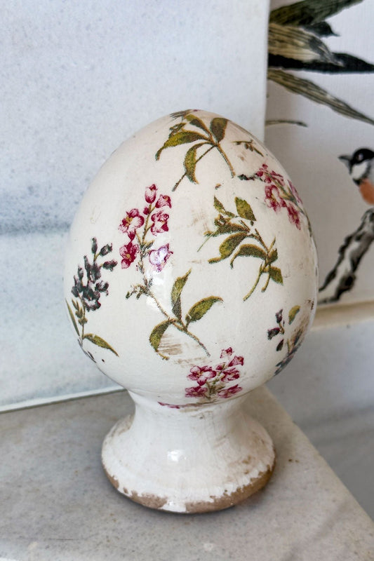 Adorno Huevo Diseño Floral Cristina Oria 