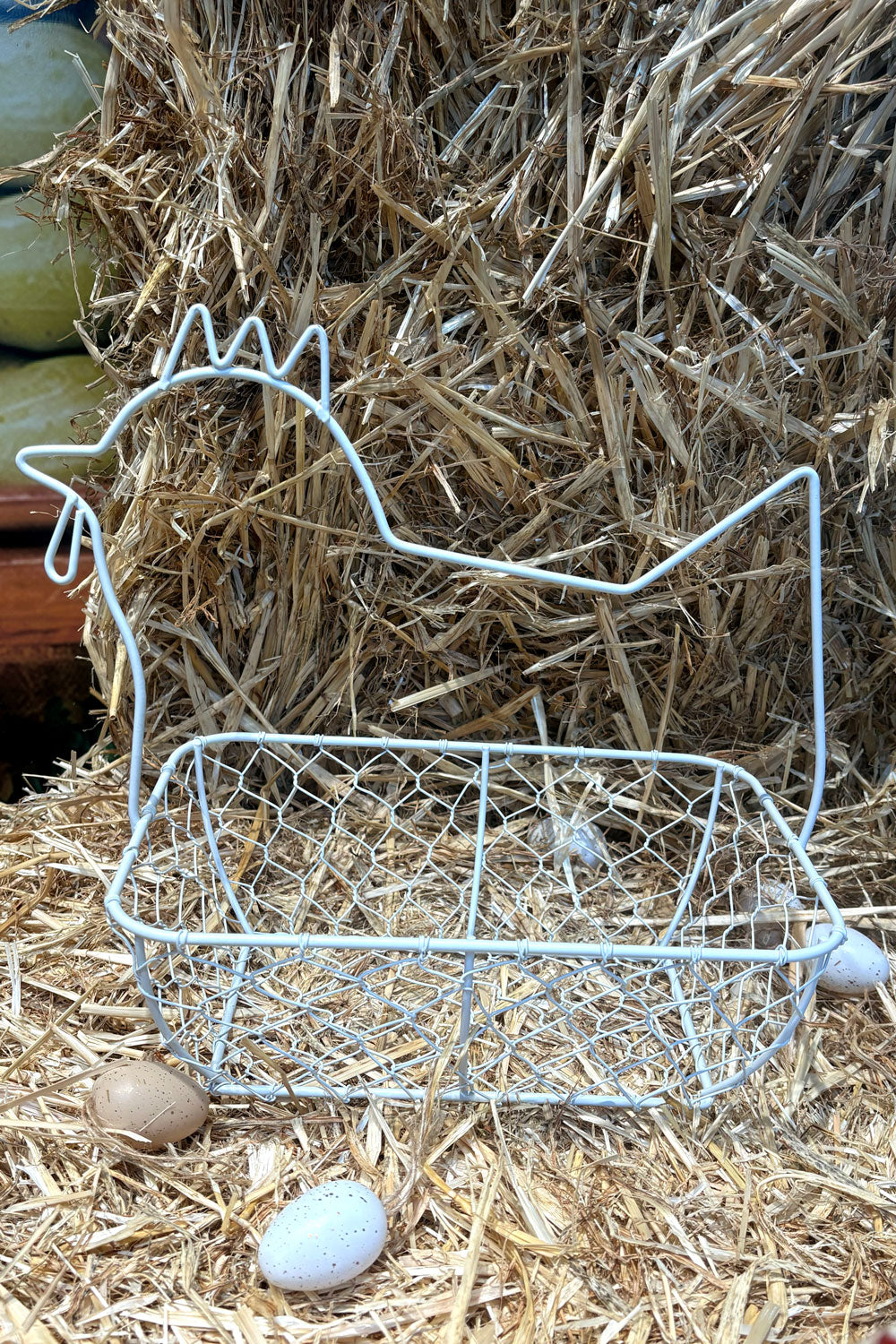 Cesta Diseño Gallina De Hierro Cristina Oria