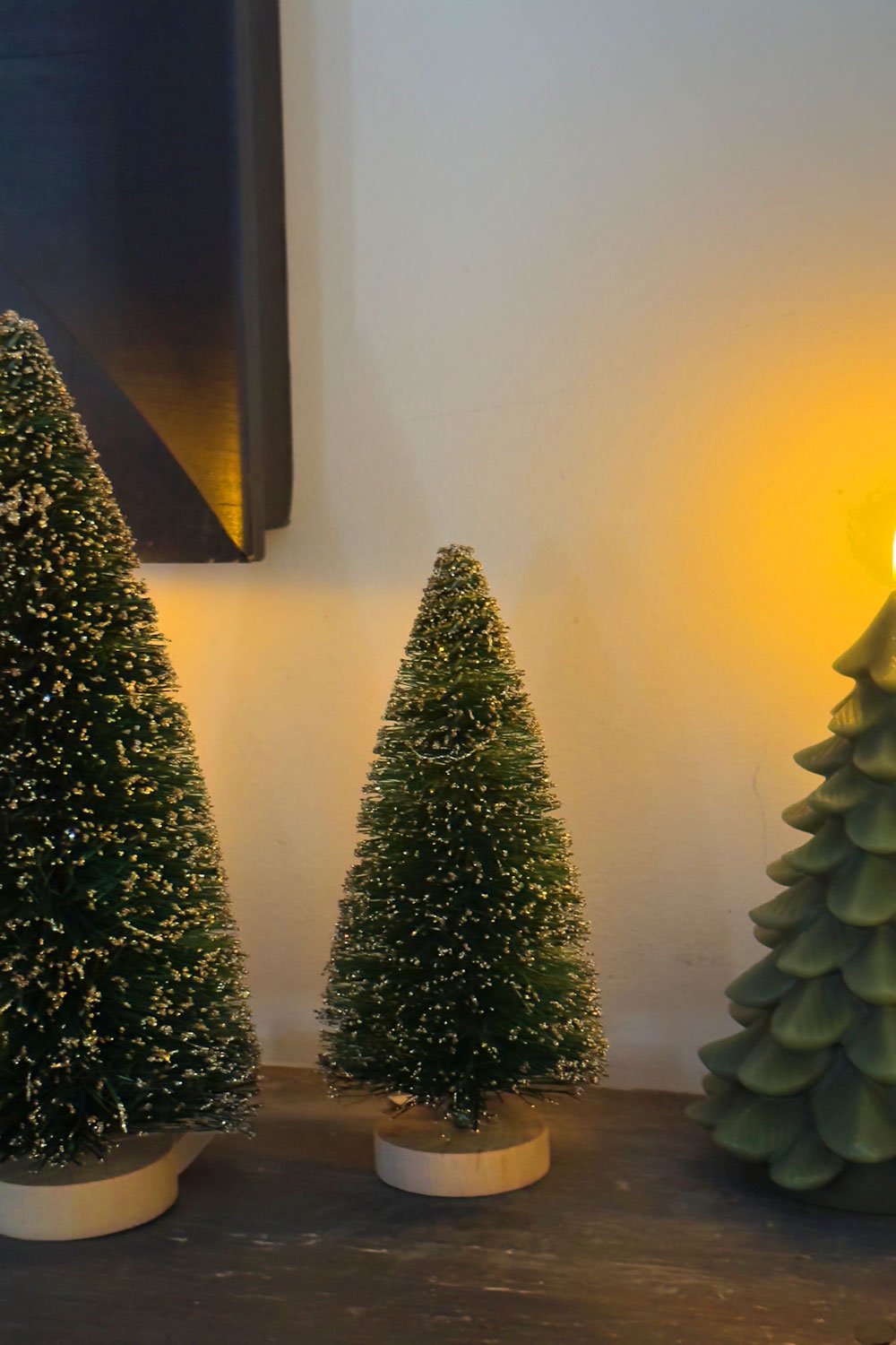 Árbol Decorativo Verde Con Purpurina Dorada Cristina Oria 