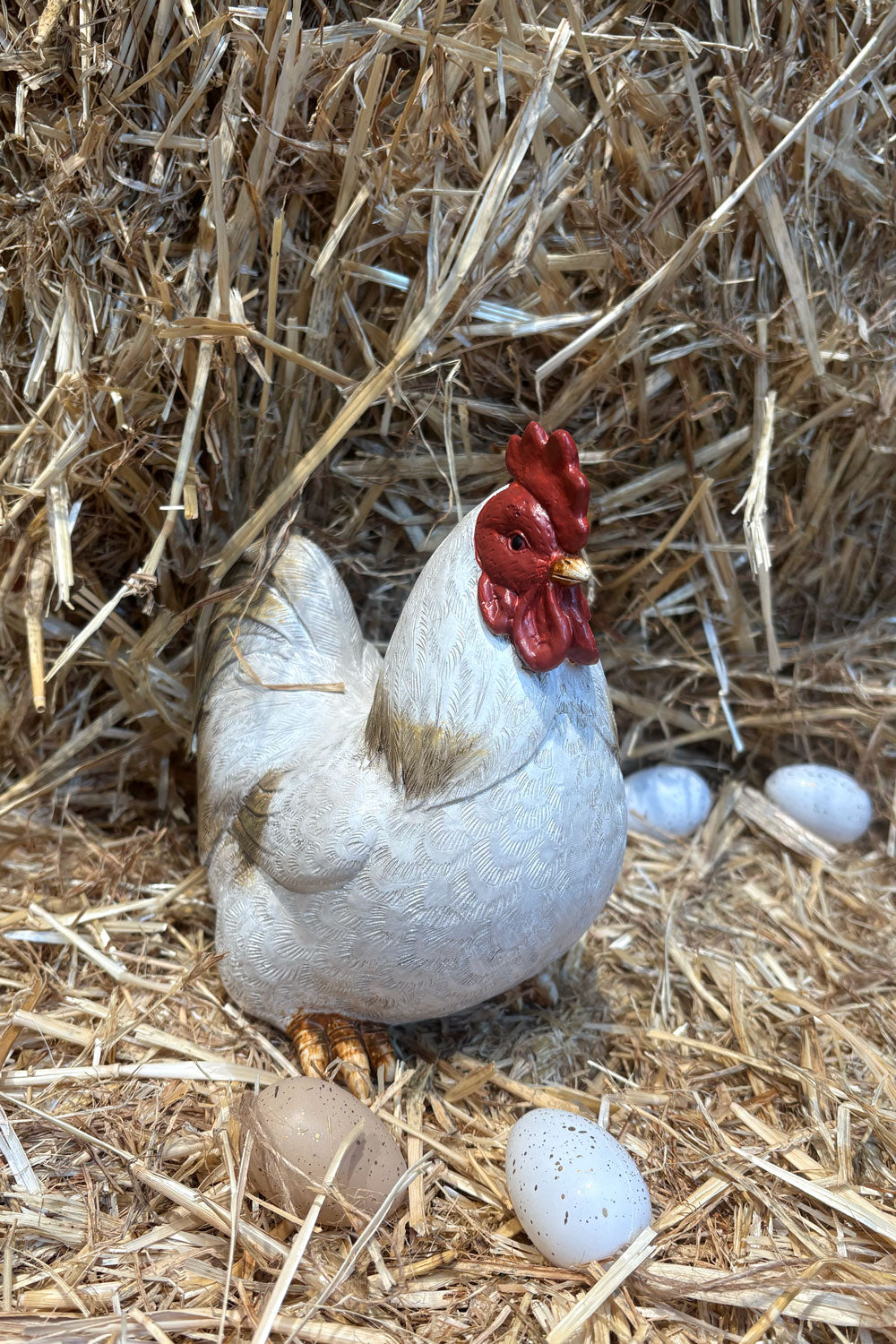 Huevos Figura Decorativa Gallinas Campestres Cristina Oria