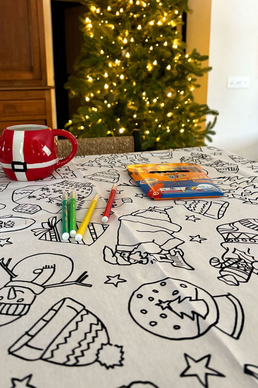 Manteles Coloreables Infantiles Con Motivos Navideños