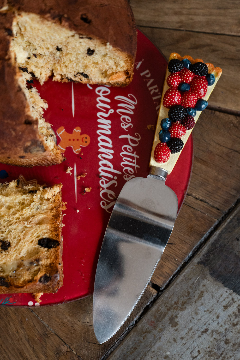 Pala De Tarta Con Diseño De Frutos Rojos Cristina Oria 