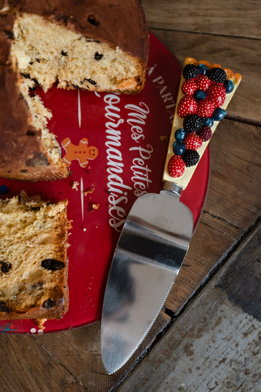 Pala De Tarta Con Diseño De Frutos Rojos Cristina Oria 