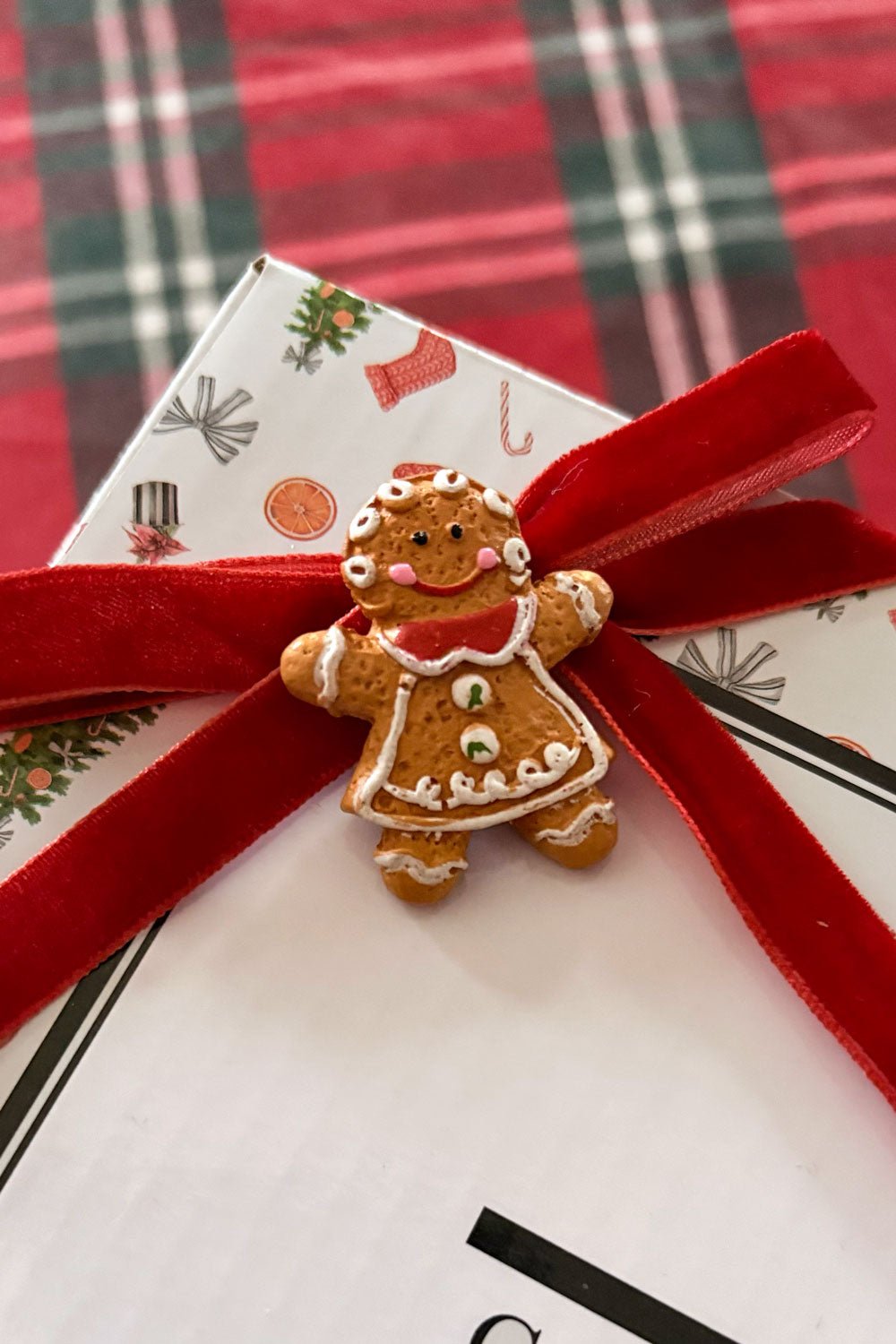 Detalle Caja Con 8 Galletas De Jengibre Decorativas Con Imán Cristina Oria 