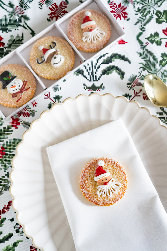 Adorno Navideño Galletas De Resina Muñecos Cristina Oria 