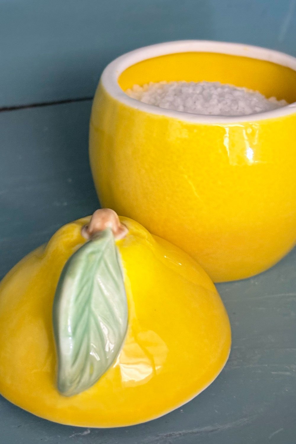 Sal Recipiente Con Tapa Diseño Limón Pequeño Cristina Oria