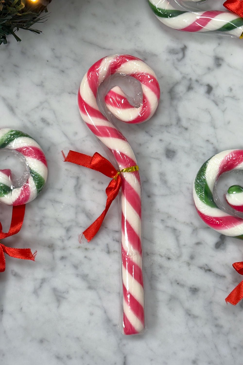 Bastón De Caramelo Rojo Y Blanco Cristina Oria 