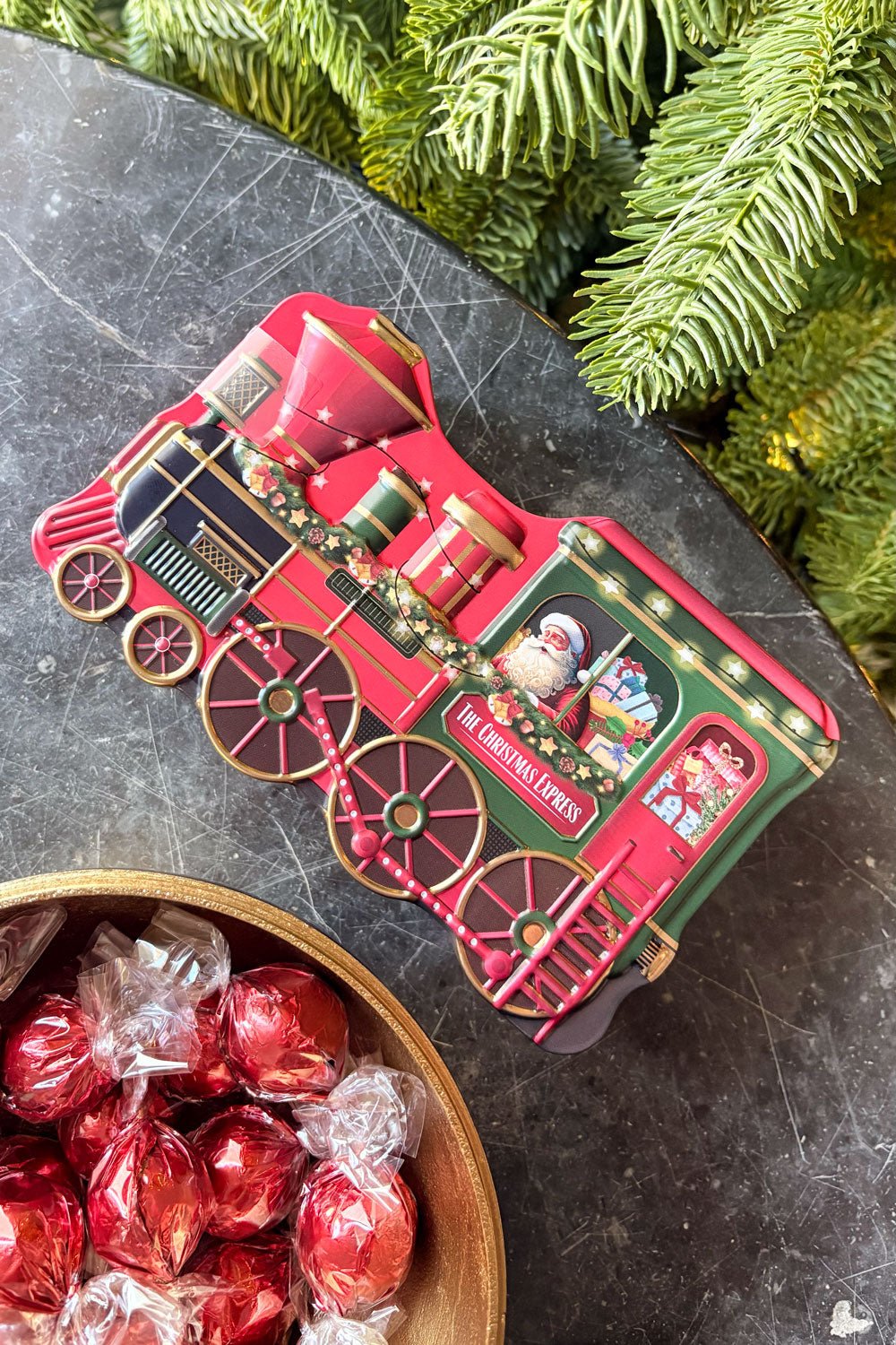 Lata Tren De Navidad Con Bombones Cristina Oria 