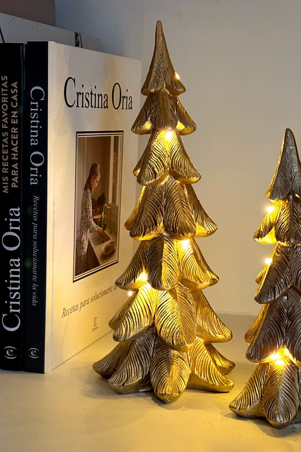 Árbol De Madera Con Luz Led Grande Copo Cristina Oria 