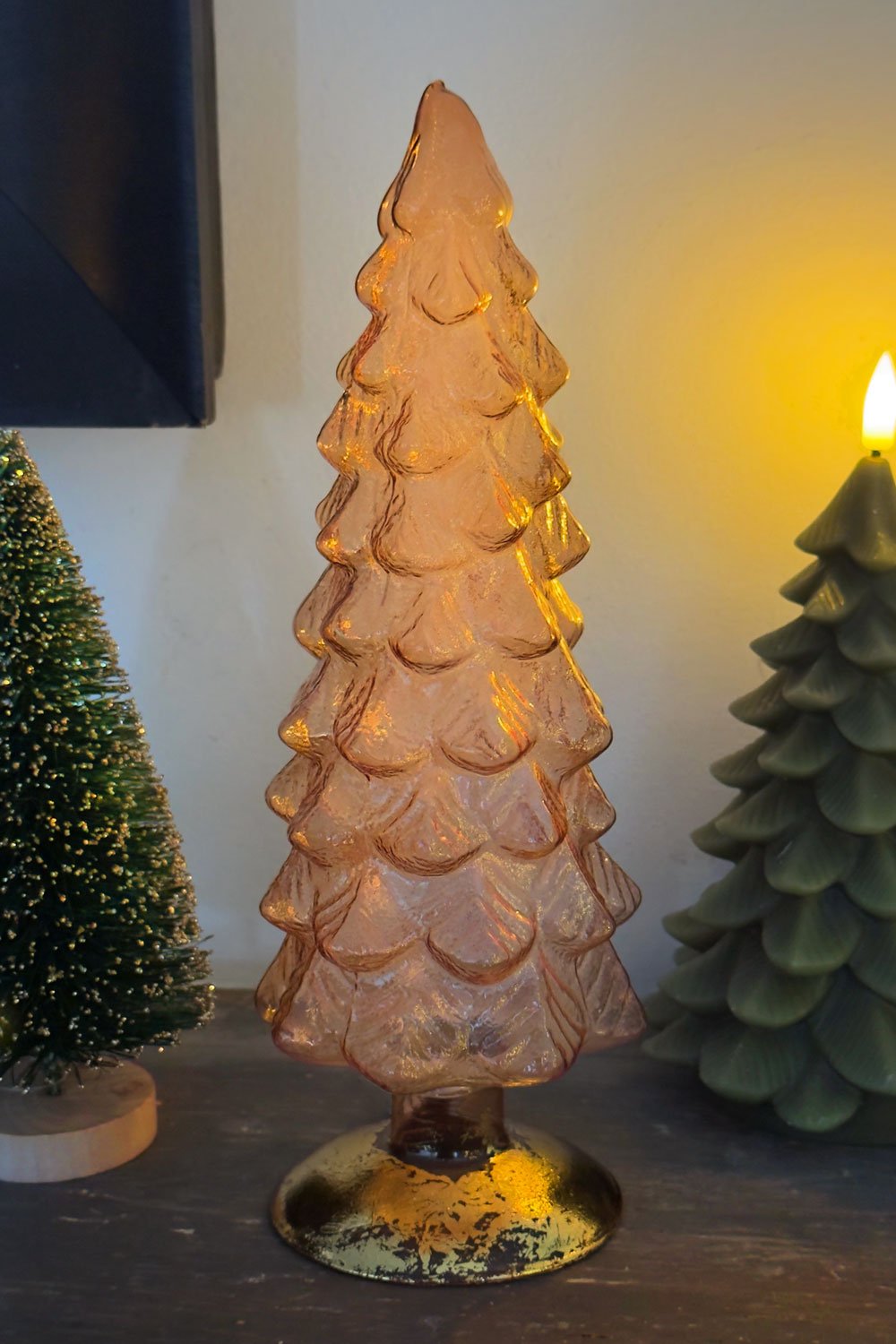 Árbol Decorativo De Cristal Rosa Cristina Oria 