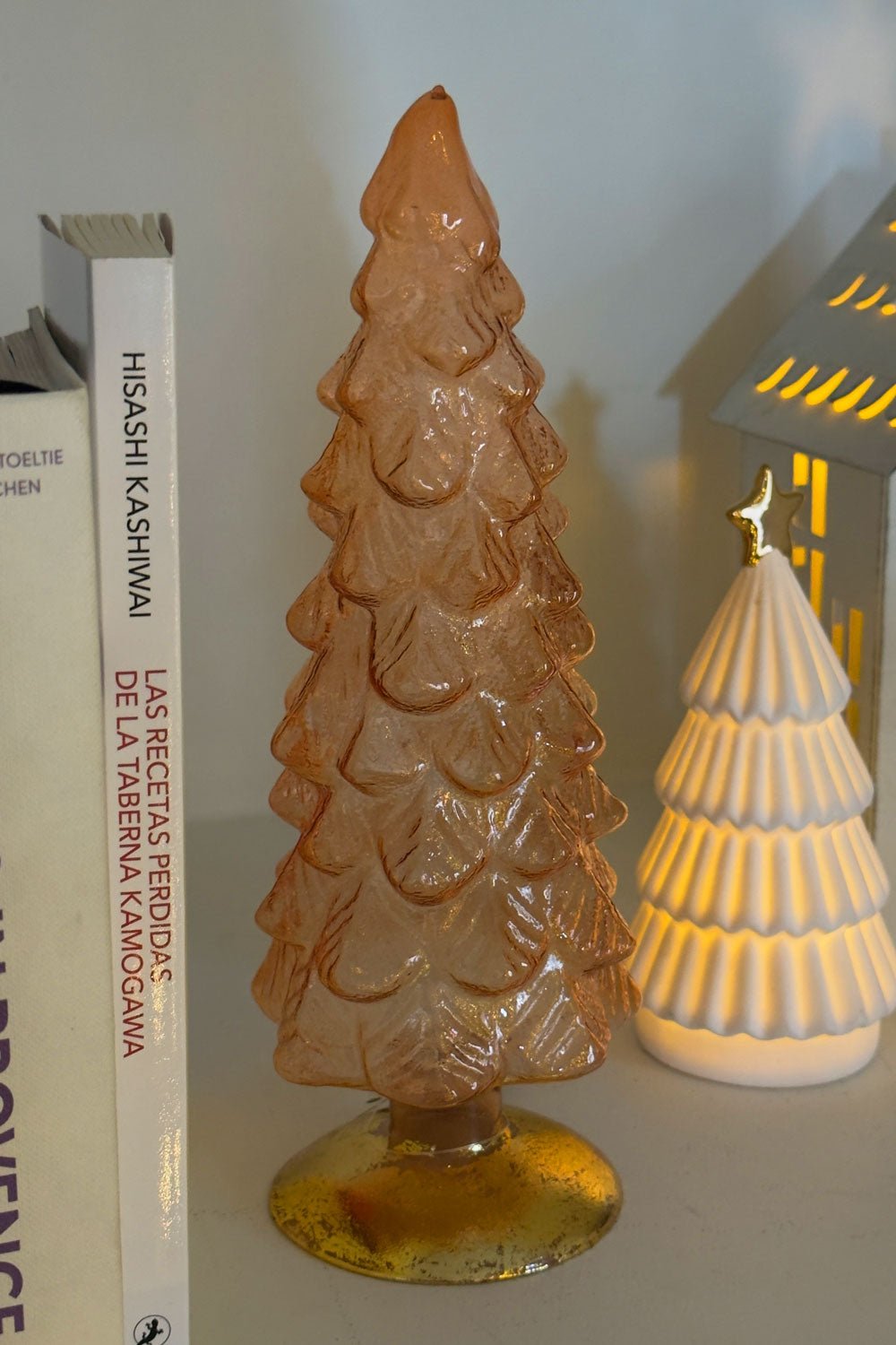 Detalle Árbol Decorativo De Cristal Rosa Cristina Oria 