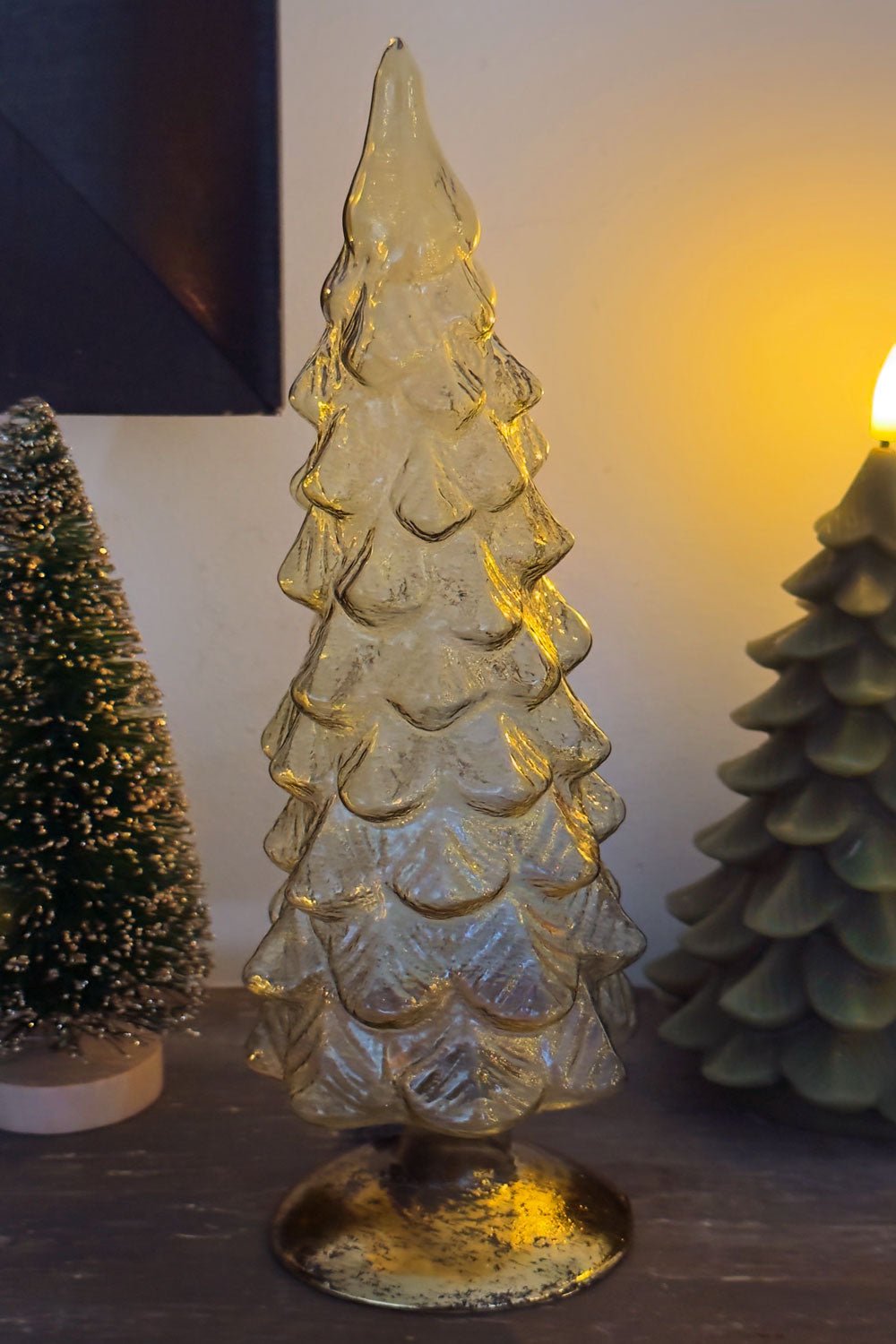 Árbol Decorativo De Cristal Gris Cristina Oria 