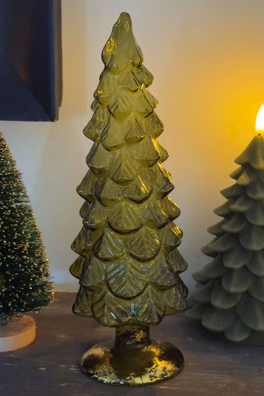 Árbol Decorativo De Cristal Verde Cristina Oria 