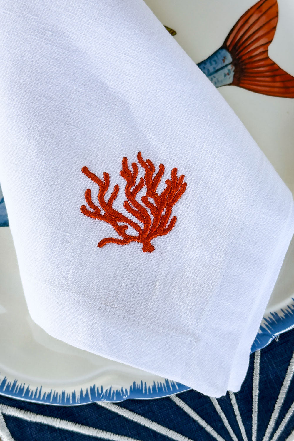 Detalles Servilleta Diseño Coral Cristina Oria