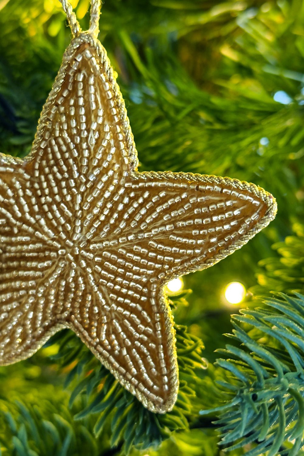 Detalle Adorno Estrella Bordada Con Cuentas Cristina Oria 