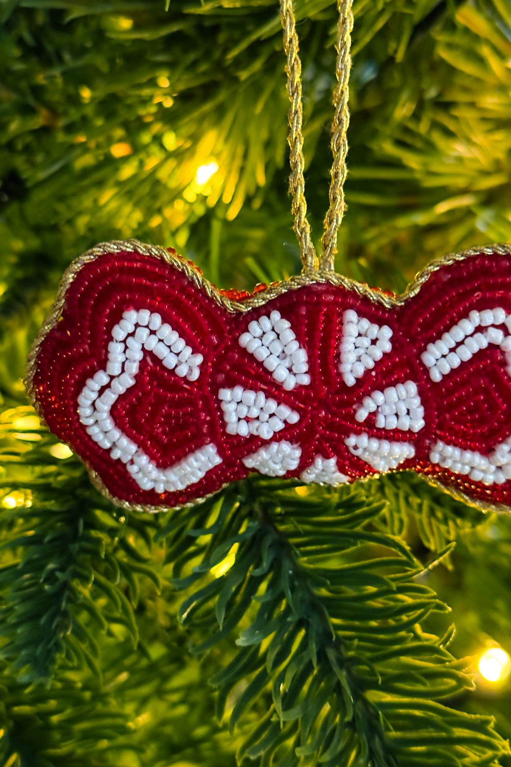 Detalle Adorno Caramelo Bordado Con Cuentas Cristina Oria 