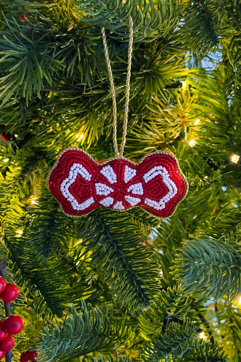 Adorno Caramelo Bordado Con Cuentas Cristina Oria 