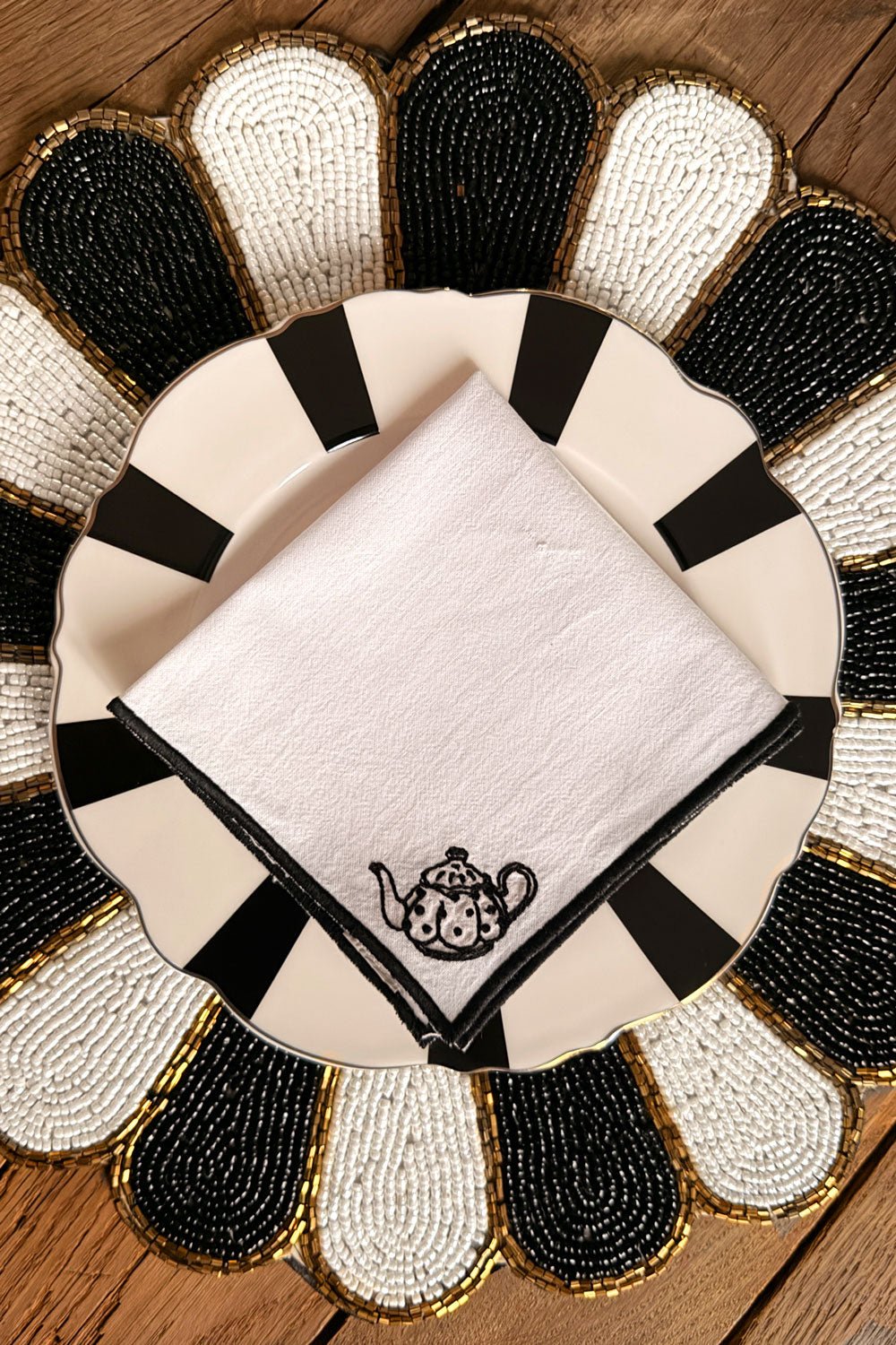 Servilleta De Cóctel Diseño Tetera Cristina Oria