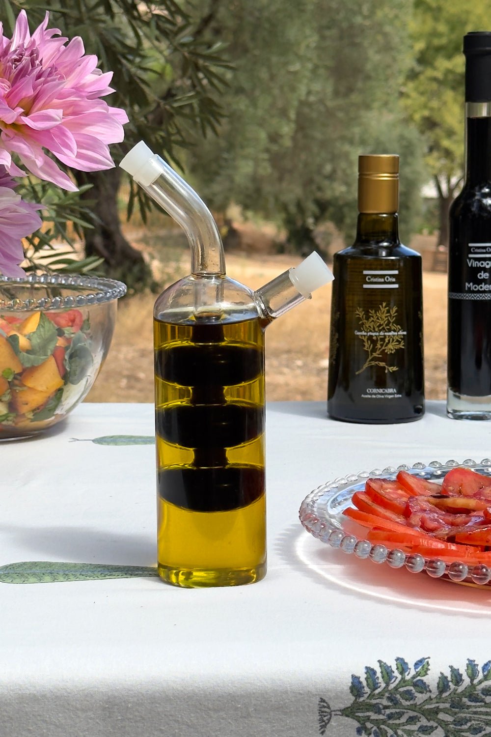 Detalle Aceitera Bolsa Aceite Cornicabra & Aceitera Y Vinagrera Cristina Oria
