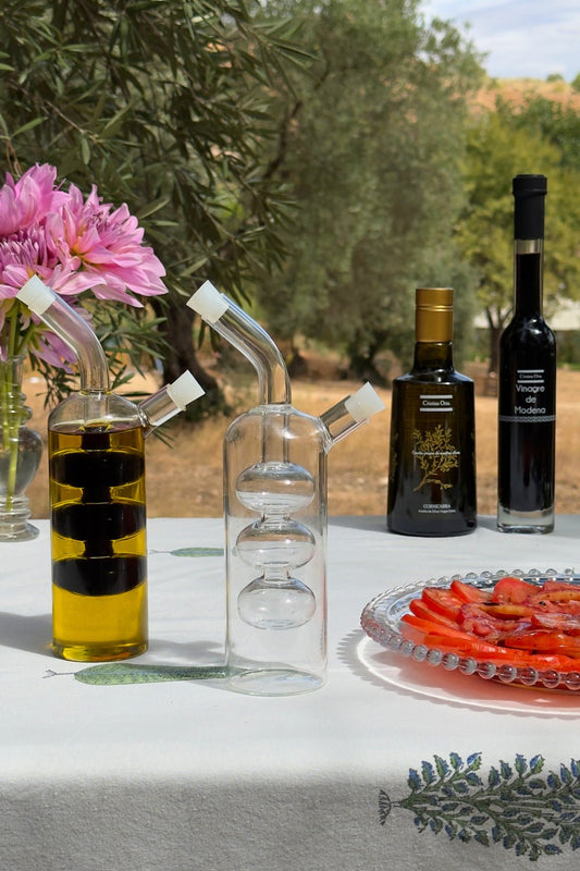 Aceitera Y Vinagrera De Cristal Cristina Oria 