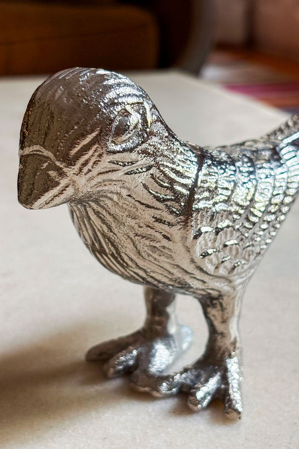 Detalles Adorno Plateado Con Diseño De Pájaro Cristina Oria