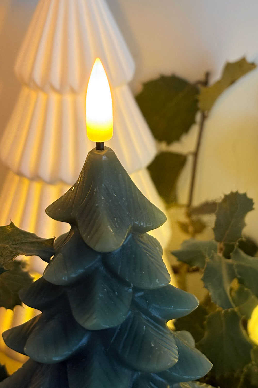 Detalle LED Vela LED Con Diseño De Árbol Cristina Oria 