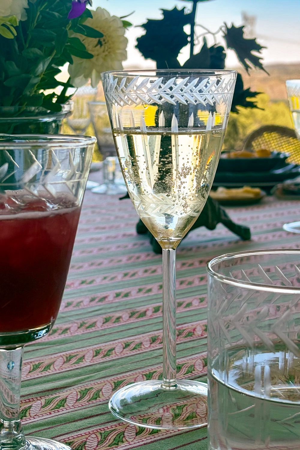 Rellena Copa De Champagne Cristal Tallado Cristina Oria