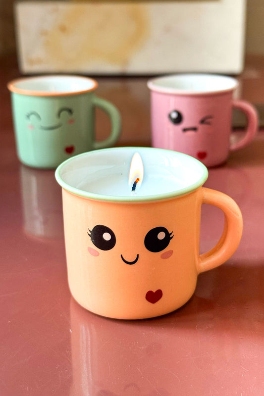 Vela Perfumada En Taza Kawaii