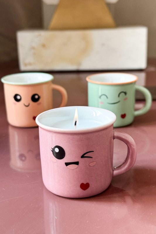 Vela Perfumada En Taza Kawaii