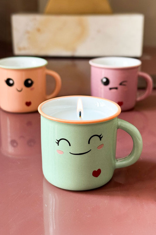 Vela Perfumada En Taza Kawaii